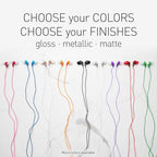 Panasonic ErgoFit Wired Earbuds, In-Ear Headphones with Dynamic Crystal-Clear Sound and Ergonomic Custom-Fit Earpieces (S/M/L), 3.5mm Jack for Phones and Laptops, No Mic - RP-HJE120-A (Blue)