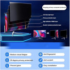 24 inch Hanging Monitor Computer Privacy Screen Filter, Anti Glare Blue Light Screen Protector Panel, Computer Screen Privacy Shield for Widescreen Monitor, 24 inch 16:9 Aspect Ratio