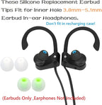 Earbuds Replacement Tips Silicone Earbud Tips Ear Gels Fit for Inner Hole from 3.8mm - 5.1mm Earphones 9 Pairs S/M/L