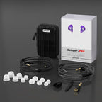 BASN in Ear Monitor Headphones for Musicians Audiophiles Drummers, Bsinger Pro Noise Isolating Earbuds with Dual Driver Dynamic Crystal Clear Sound (Pro Clear Purple)