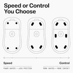 Wallhack PTFE Pill Mouse Skates | Premium Universal Skates for Gaming Mice | Ultra-Smooth Glide on Cloth & Glass Pads | Customize Speed & Control | Fast, Easy to Apply | Black 7mm x 14mm