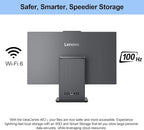 Lenovo 2024 IdeaCentre I Business All-in-One, 27" FHD Touchscreen 100Hz, Intel Core i5-13420H, 16GB DDR5 RAM, 2TB SSD, Wireless Charging Base, Wireless KB & Mouse, Wi-Fi 6, Windows 11 Pro, Grey