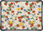 CASETiFY Impact MacBook Air 13.6" (M2-M4) Case [Cushioned Impact Corners/Scratch-Resistant/Anti-Slip Grip] - Strawberry Daisy - Clear Black