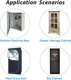 Auto Small Dehumidifier110V/240V Mini Dehumidifier With Temperature Control Switch For Grow Tent,Electric Box,Storage Cabinet,Closet,Tiny Space