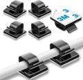 200 Pcs Cable Clips, Adhesive Cable Organizer Cord Holder Wire Clip Wire Management Self Adhesive Hooks Wire Holder for Office, Home, Black
