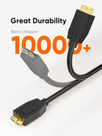 CableCreation 1FT*2 USB C to Micro B Cable,10Gbps Speed External Hard Drive Braided,USB 3.1 Type C to Micro B Work for iPhone 15/16,Seagate WD Westgate My Passport,MacBook Pro,iPad/Tablet,Black