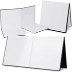 Zhanmai 4 Pcs Folding Blank Game Board, 20" x 20" DIY Create Make Your Own Game Board, Blank Quad Fold Dry Erase Battle for Family School Classroom DIY Activities