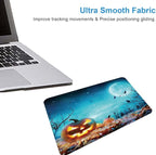 Halloween Mouse Pad,Pumpkin Glowing at Moonlight in The Spooky Forest Mouse Pad,Mouse Mat Square Waterproof Mouse Pad Non-Slip Rubber Base Mousepad for Office Laptop, 9.5"x7.9"x0.12" Inch