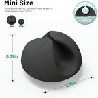 18 Pack Mini Cable Clips, Znben Cord Organizer Holder Adhesive Cord Management Charger Wire Holder Clips for Desk, Home, Office, Car, Cubicle, Nightstand Black