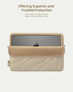 tomtoc 360 Protective Puffy Laptop Sleeve for 16-inch MacBook Pro M4/M3/M2/M1 Pro/Max A3403 A3186 A2991 A2780 A2485 2024-2019, Quilted Design Soft Cute Puffer Bag Laptop Case for Dell XPS 16 Laptop
