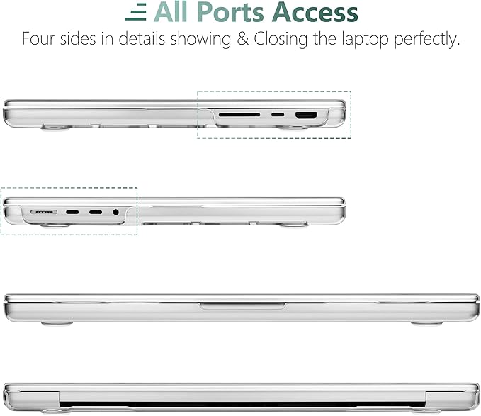 DONGKE for M4 MacBook Pro 16 Inch Case 2024 2023 2021 A3403 A3186 M3 A2991 M2 A2780 M1 A2485 Pro/Max Chip, Plastic Hard Shell Case & Keyboard Cover for Mac Pro 16 with Touch ID, Soft Flowing Colors
