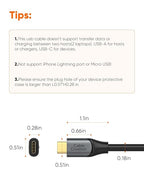 CableCreation 2-Pack USB C to USB A Cable 5FT,USB 3.1 USB 3.2 Gen2 10Gbps USB C Data Cable, Android Auto 3A for External SSD MacBook Pro iPad, Galaxy S24/S23, iPhone 16, 1.5m
