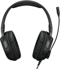 Lenovo H110 Wired Gaming Headset - 3.5mm Connection, Omni-Directional Microphone, Breathable Ear Cups, Built-in Volume Wheel - Black