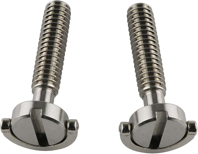 E-outstanding D Ring Hinged Screw 2PCS 1/4-20 Thread D-Ring Stainless Steel Camera Fixing Screws for Camera Tripod Monopod QR Plate 30mm Length
