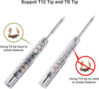 SEQURE SI012 Soldering Iron Kit, 68W Portable Soldering Iron Electric, Fast Heating, DC+PD Power Input, Digital OLED Display, Constant Temperature, Auto Sleep Welding Tool, TS-B2 Soldering Tip, XT60