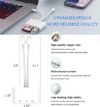 SD Card Reader for iPhone, iPad, USB C and Lightning Dual Port SD Card Adapter, Memory Card Reader for Camera Adapter, Support SD, Micro SD, USB 3.0, No App Driver Required