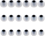 Replacement Earbud Tips Silicone Earbud Covers Fit Most in-Ear Earbuds(Inner Hole 3.8mm -5.1mm) Headphone Ear Tips Earbuds Rubber Tips 9 Pairs S M L