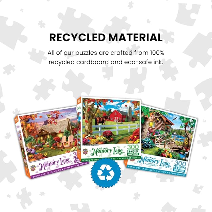 Masterpieces 300 Piece EZ Grip Jigsaw Puzzle - Autumn Warmth - 18"x24"