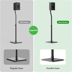 USX MOUNT Universal Speaker Stands, Height Adjustable Extend 30.0" to 39.1" for Satellite Speakers & Small Bookshelf Speakers up to 11 lbs Per Stand, 1 Pair Floor Stands for Sony Bose Polk JBL Yamaha