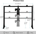 Overhead Camera Desk Mount Rig with 5600K Continuous LED Lighting - Top-Down Shooting Stand for Product Photography, Live Streaming - Universal Fit for DSLR, Mirrorless Cameras & Smartphones