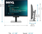 BenQ RD280U 28.2” 4K 3840x2560 3:2 Programming Monitor, Eye-Care, Nano Matte Panel, Coding Modes, MoonHalo Backlight, 90W USB-C, KVM, VESA Mount, Developer Monitor