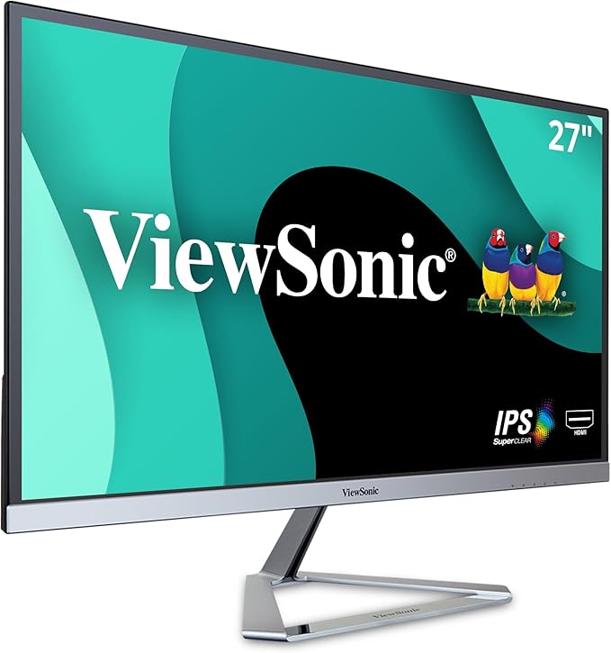 ViewSonic VX2776-SMHD 27 Inch 1080p IPS Monitor with FreeSync, Ultra-Thin Bezels, HDMI and DisplayPort