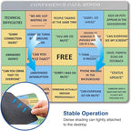 Mouse Pad, Conference Call Bingo Mouse Pad, Washable Square Cloth Mousepad for Office Laptop, Non-Slip Rubber Computer Mouse Pads for Wireless Mouse, Personalized Gift Mouse Pads for Desk