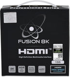 HDMI 2.1 Certified Cable Supports 10K 8K @60Hz and 4K @120Hz Compatible with All TVs, BluRay, Xbox Series X, PS5 (15 Feet)