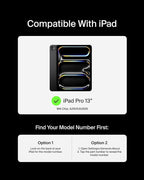 Belkin Pro Keyboard Case w/Magnetic Stand, Backlit Bluetooth Keyboard, Multi-Gesture Controls, Magnetic Apple Pencil Storage Compatibility, & Multimedia Keys for iPad Pro 13" (M4) - Black
