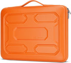 DOMISO 14 inch Laptop Sleeve with Handle Shockproof Computer Bag Waterproof EVA Protective Carrying Case for 14" ThinkPad E480/Yoga 920/13.5" Microsoft Surface Book/HP Pavilion 14 Stream 14, Orange