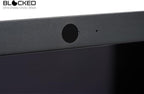 BLOCKED Stackable Webcam/Camera Vinyl Covers | 95 Low-Tack Restickable Webcam Stickers | 5-Sizes | Black 95-Pack (Ultra Glossy)