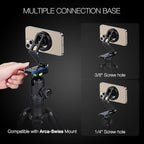 Magnetic Pocket Phone Tripod Foldable Compatible with Magsafe for iPhone 15/14/13/12 Plus Pro Max Series, Mini Cell Phone Tripod Mount Handle Smartphone Desk Stand Travel All in One