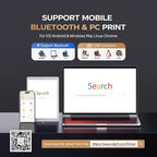iDPRT Portable-Printer Wireless for Travel, 300DPI Inkless Thermal Small Printers for Home Use, Office, Vehicles, Mobile Bluetooth Printer Supports 8.5" x 11" US Letter, for Smartphone & PC,White