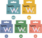 SpinFit W1 for IEM - L - Patented Medical-Grade Silicone Ear Tips, Double W-Shaped Tube Core, More Stability
