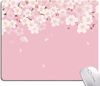 Mouse Pad, Premium-Textured Mouse Mat, Non-Slip Rubber Base Mousepad for Laptop, Computer & PC,9.5×7.9 in,Cherry Blossom Flower