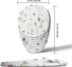 Floral Ergonomic Mouse Pad Wrist Support, Pretty Flowers Mouse Pad with Wrist Rest, Foam Massage Design & Non-Slip PU Base MousePads for Pain Relief, Desk, Office, Home