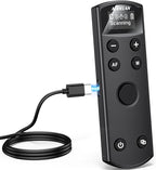 for Canon Rechargeable Wireless Shutter Release,Camera Remote Control with OLED Screen for Canon EOS RP, EOS R, R5, R6, M50, M50 II, 6D Mark II, 77D, 850D, 800D, Rebel T7i, T8i; Replaces BR-E1