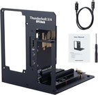 eGPU Enclosure Thunderbolt 3/4 USB4 40Gbps PD 85W Charging External GPU Dock Compatible with NVIDIA/AMD Graphics Cards on Win 10/11 Linux System, ATX Power Supply (MK-L18)