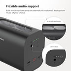 VM33 Gen 2 2K Wireless Streaming Camera with 40X Zoom, App Control, 6H Battery, RTMP & NDI Protocol, 8 Noise Canceling Mics/External Mic Input, Multi-cam, Stream on Facebook/YouTube/Twitch