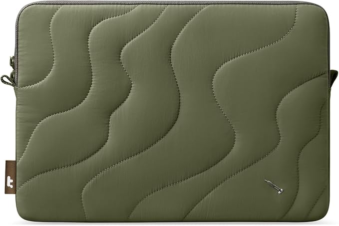 tomtoc 360 Protective Puffy Laptop Sleeve for 13-inch MacBook Air M4(2025)/M3/M2/M1 A3240 A3113, MacBook Pro M2/M1, iPad Air (M3/M2)/Pro M4, Quilted Soft Puffer Bag for 13-inch Surface Pro Copilot+PC