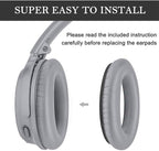 QC35 Headphones Replacement Ear Pads - QC35,QC35ii Replacement Earpads Cushion - Compatible with Bose Quiet Comfort35,QC45,QC25,QC35ii,QC15,AE2,AE2i-Comfortable & Durable (Silver)
