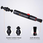 K&F CONCEPT 9-in-1 Camera Lens Cleaning Kit for DSLR Camera Lens Filter Cell Phones with Air Blowing, Vacuum Cleaning Cloth*6, 15ml Cleaning Cloths Liquid, Lens Cleaning Pen