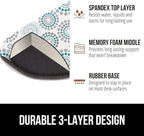 GORILLA GRIP Silky Gel Memory Foam Wrist Rest for Computer Keyboard, Mouse, Ergonomic Design for Typing Pain Relief, Desk Pads Support Hand and Arm, Mousepad Rests, Stain Resistant, 2 Piece Pad Spiral
