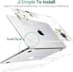 MEEgoodo Case for MacBook Air M4/M3/M2 13.6 inch 2025 2024 2022, Fit Model A3240 A3113 A2681, Compatible with MacBook Air 13 inch, Laptop Hard Shell Case with Keyboard Cover, Vintage Floral