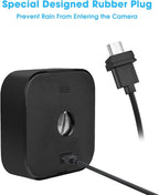 5W Solar Panel Charger Compatible with Blink Outdoor/Outdoor(3rd Gen)/XT XT2 Camera, Solar Panel for Blink Camera, 13.1ft Charging Cable & Rubber Plug, IP65 Weatherproof with Secure Wall Mount, 3 Pack