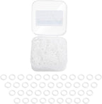 200Pcs Clear O-Ring Switch Dampeners Keycap for Mechanical Keyboard Cherry Mx, White…