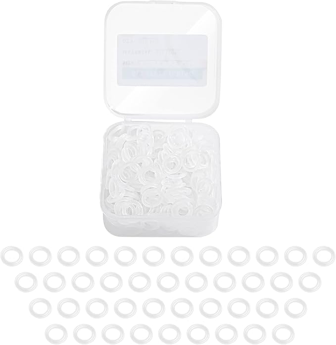 200Pcs Clear O-Ring Switch Dampeners Keycap for Mechanical Keyboard Cherry Mx, White…