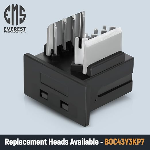 Everest easyJACK - 45° Angled Speed Termination Keystone Tool Set - with 20-Pack of RJ45 Cat6 Keystone Jacks in White (Slim Profile Design) - Time Saver Network Punch Down Tool Cat6