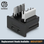 Everest easyJACK - 45° Angled Speed Termination Keystone Tool Set - with 20-Pack of RJ45 Cat6 Keystone Jacks in White (Slim Profile Design) - Time Saver Network Punch Down Tool Cat6