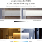 BTF-LIGHTING WR02RF Wireless 2.4G RF 4 Zones CCT Color Temperature LED Strip Wall Mounted Smart Panel Remote Powered by 2XAAA Batteries 3V Work with WB5 LM052 LM053 C02RF C02W C01RF C01W Controller